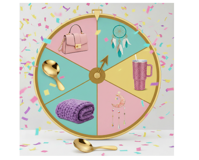 Grand Opening spin wheel with prizes